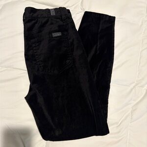 7 For All Mankind Black Velvet Pants